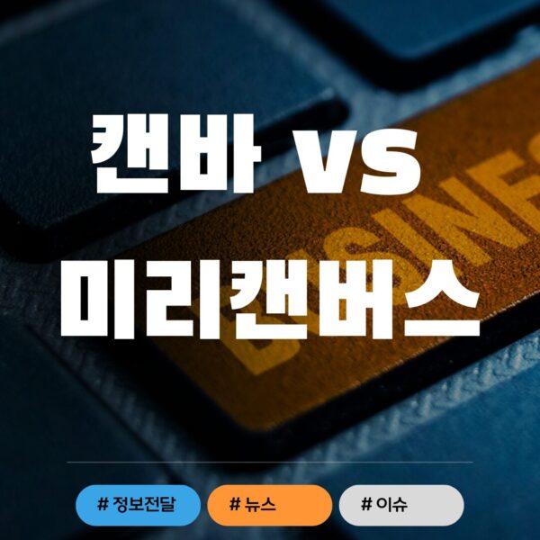 캔바 vs 미리캔버스